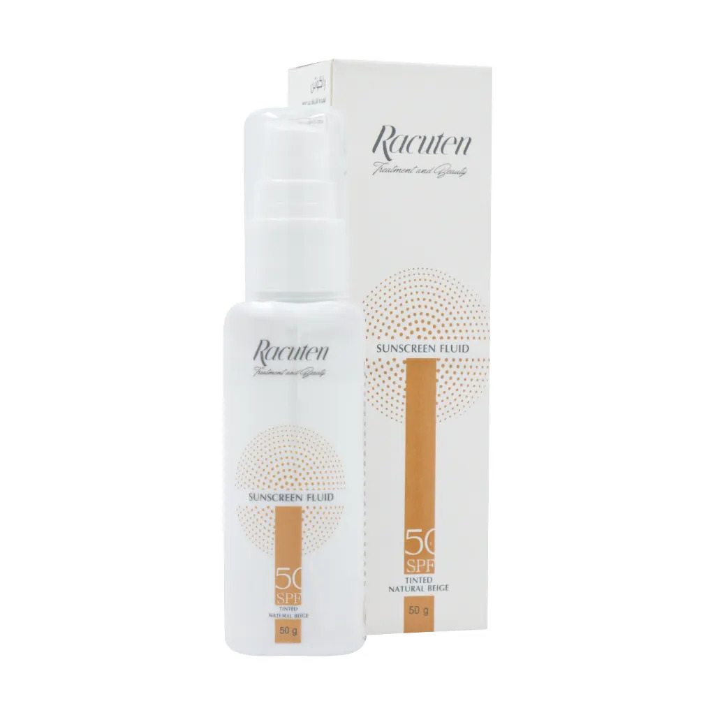 فلوئید ضد آفتاب فاقد چربی SPF50 راکوتن مناسب پوست چرب و مختلط | Racuten SPF50 Sunscreen Fluid For Oily Skin