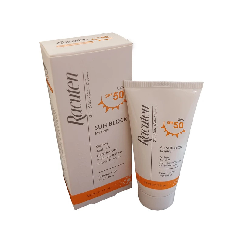 کرم ضد آفتاب SPF50 پوست چرب و مختلط راکوتن | Racuten SPF50 Sun Block