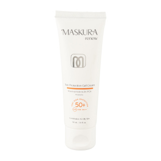 کرم ژل ضد آفتاب پوست چرب SPF50 ماسکورا رنیو | Maskura SPF50 Sun Screen Cream Gel for oily skin