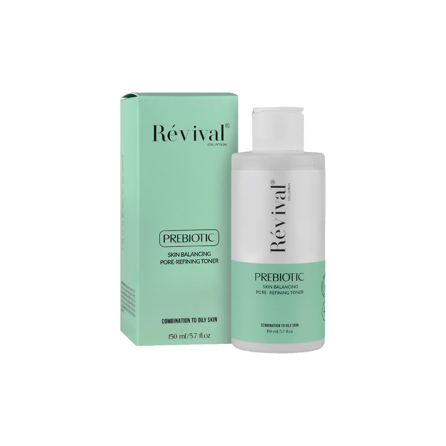 محلول پاک کننده منافذ پروبیوتیک مناسب پوست چرب  رویوال | Revival Prebiotic Pore Refining Toner
