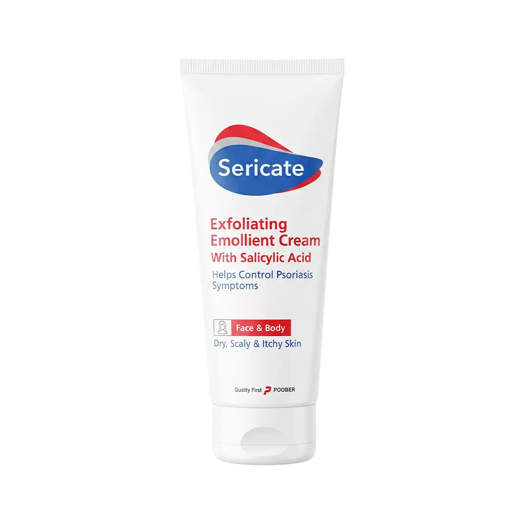 سریکیت کرم نرم کننده و لایه بردار حاوی اسید سالیسیلیک | Sericate Exfoliating Emollient Cream with Salicylic Acid