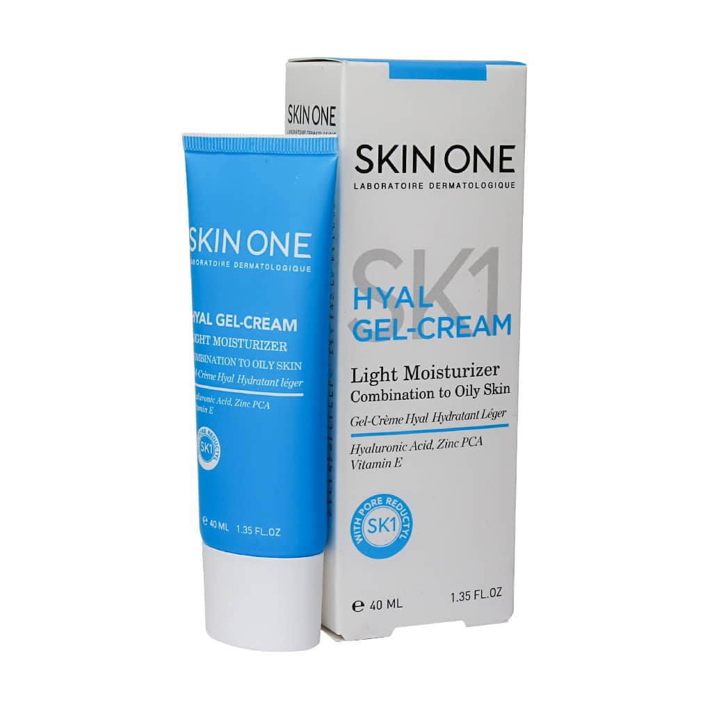 ژل کرم مرطوب کننده هیال مناسب پوست مختلط تا چرب اسکین وان | Skin One Hyal Gel Cream Light Moisturizer