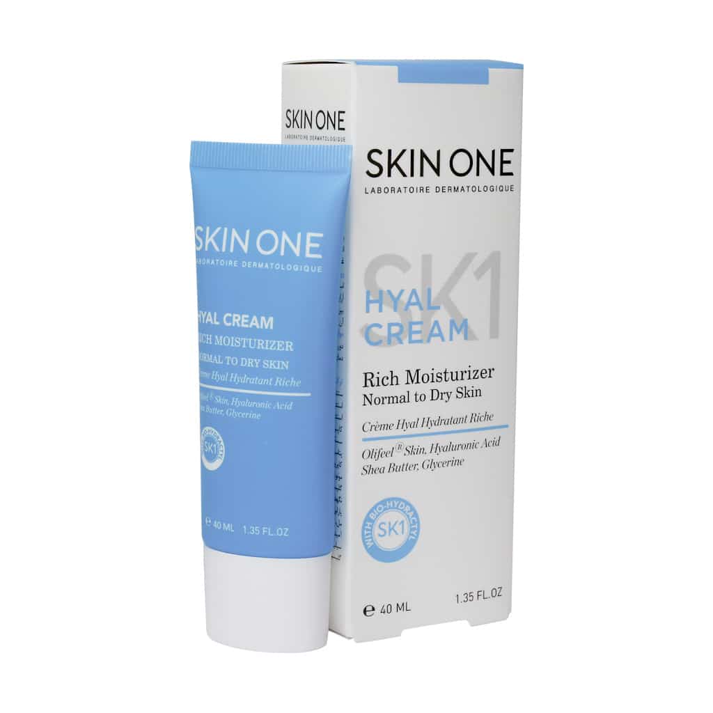 کرم مرطوب کننده مغذی هیال مناسب پوست نرمال تا خشک اسکین وان | Skin One Hyal Cream Rich Moisturizer