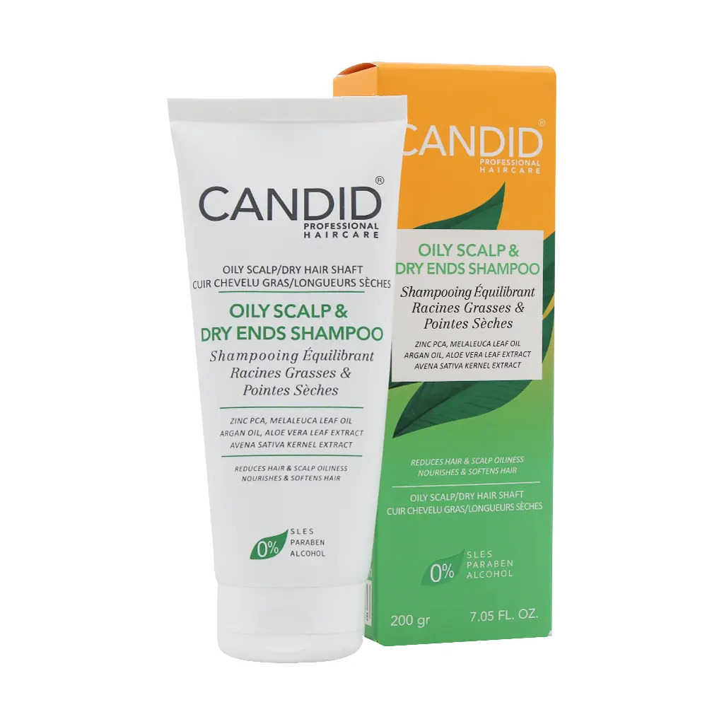 شامپو مناسب پوست سر چرب و ساقه خشک مو کاندید | Candid Oily Scalp & Dry Ends Shampoo