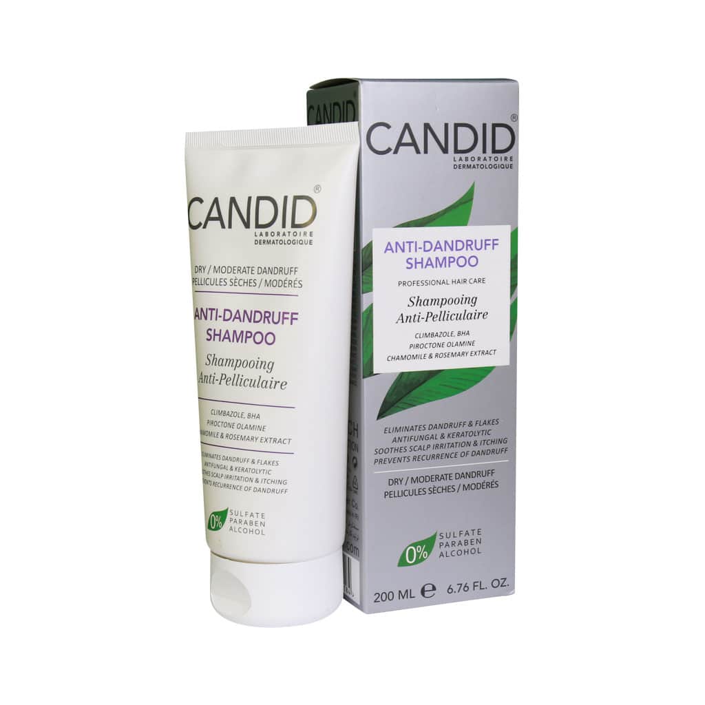 شامپو مناسب موهای دارای شوره خشک کاندید | Candid Anti-Dandruff Shampoo for Dry/Moderate Dandruff