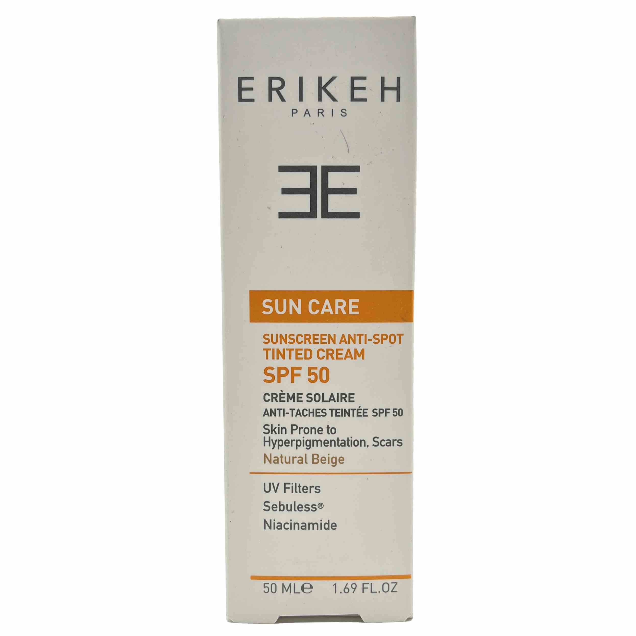 کرم ضد آفتاب و ضد لک بژ طبیعی اریکه | Erikeh Sunscreen Anti-Spot Tinted Ultra Fluid SPF 50