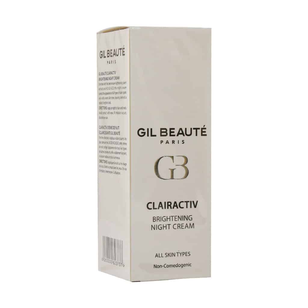 کرم شب روشن کننده صورت کلر اکتیو ژیل بوته | Gil Beaute Clairactiv Brightening Night Cream
