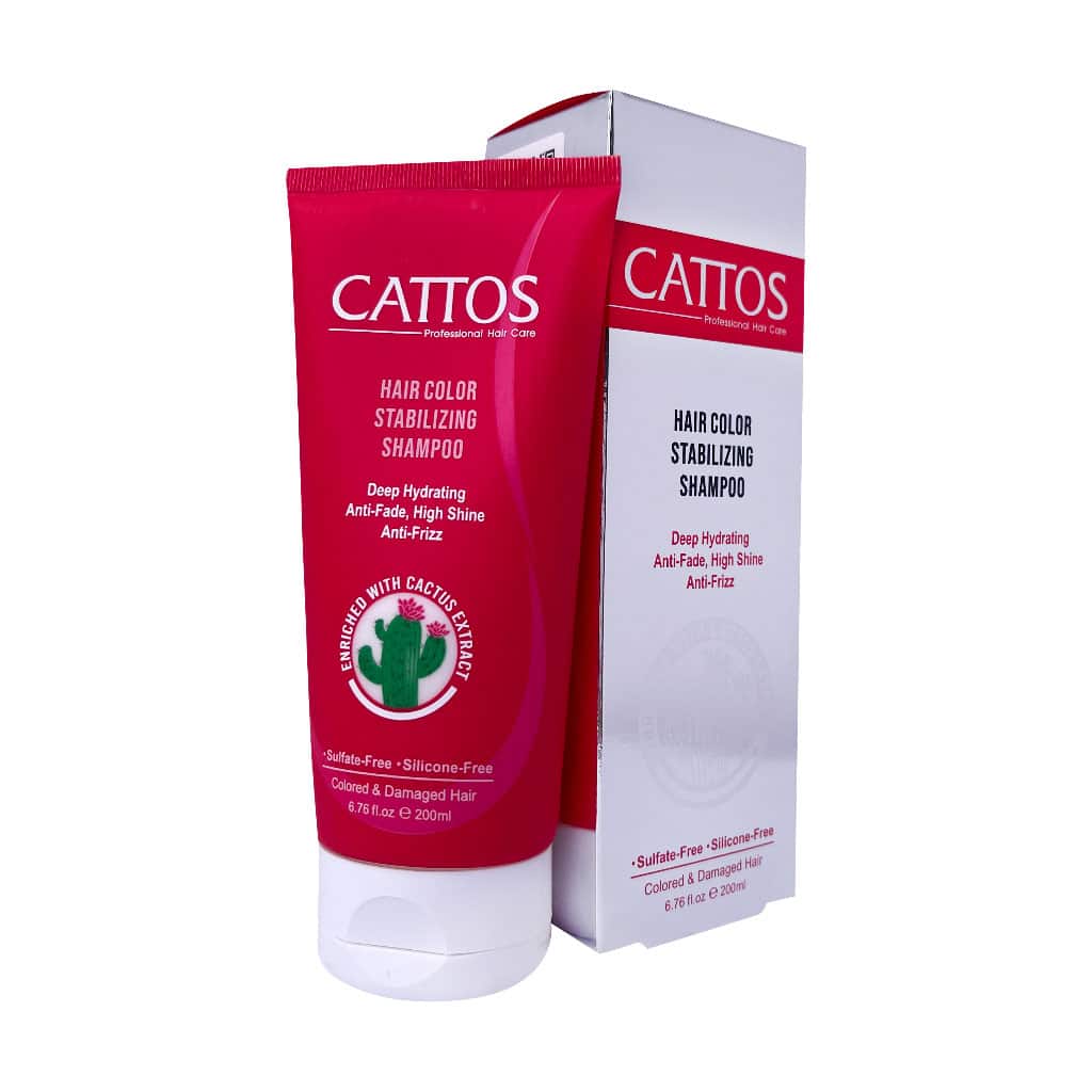 شامپو مناسب موهای رنگ شده و آسیب دیده کاتوس | Cattos Hair Color Stabilizing Shampoo