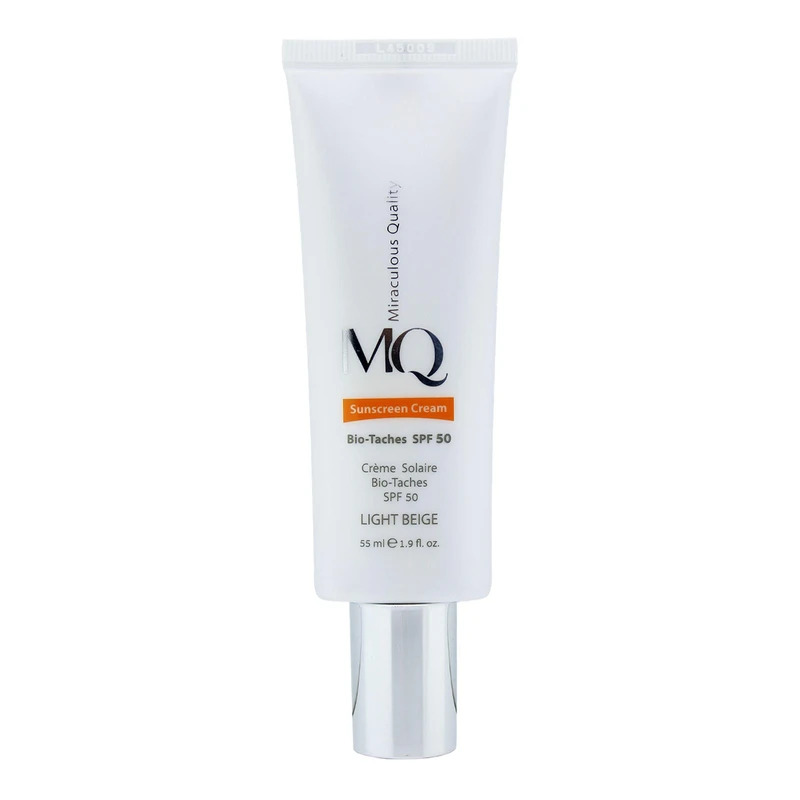 کرم ضد آفتاب و روشن کننده بژ روشن ام کیو | MQ Sunscreen Cream SPF 50 Bio-Taches Light Beige