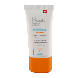 کرم ضد آفتاب فیوژن واتر SPF50 بیوتی اسکین | Beauty Skin fusion Water Oil Free Sunscreen Cream SPF50