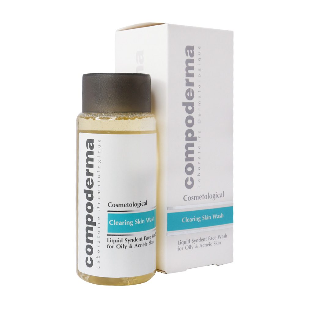 شوینده غیر صابونی مناسب پوست های چرب و دارای آکنه کامپودرما | Compoderma Liquid Syndent Face Wash for Oily & Acneic Skin