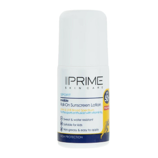 لوسیون ضد آفتاب بی رنگ با SPF50 مناسب انواع پوست پرایم | Prime Roll On Sunscreen Lotion Spf50