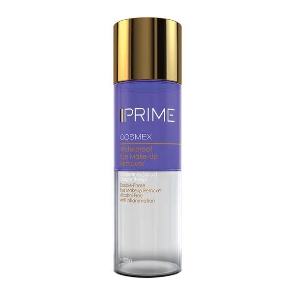 پاک کننده آرایش چشم دو فاز ضدالتهاب و فاقد الکل مناسب انواع پوست پرایم |  prime waterproof eye make up remover