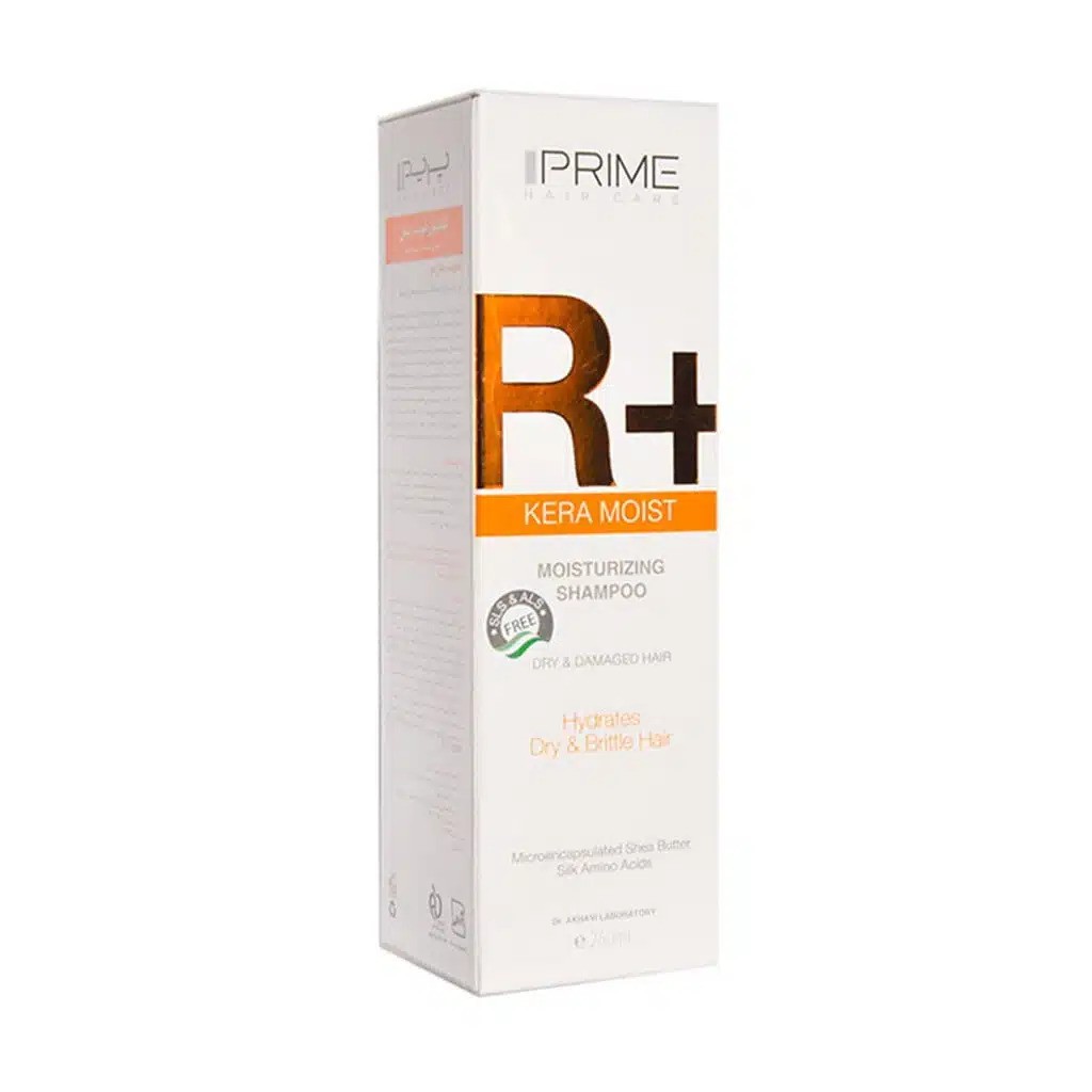 شامپو رطوبت رسان موی آسیب دیده +R پرایم | Prime R+ Kera Moist Moisturizing Shampoo