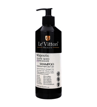 شامپو CC موهای کراتین شده و رنگ شده فری سولفات 470 میل لویتون | Levitton CC Shampoo For Colored Hair