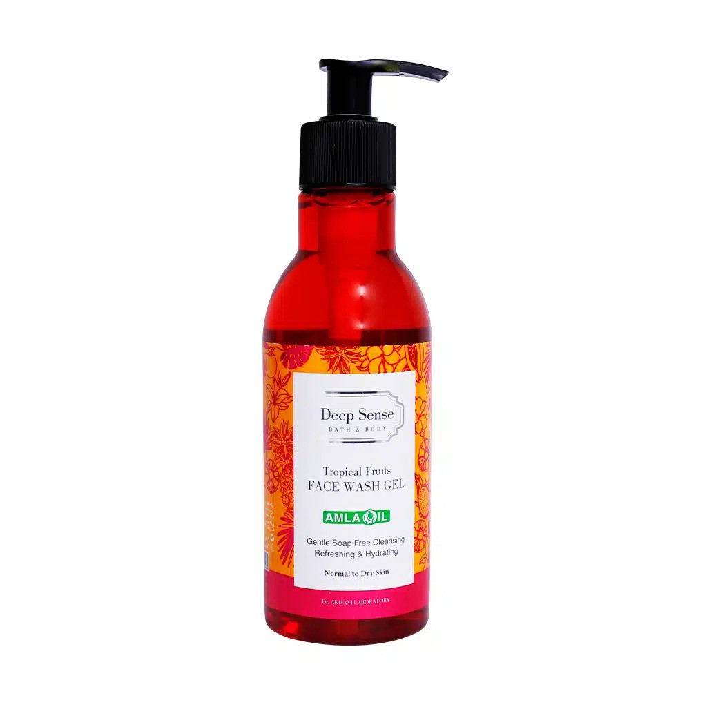 ژل شستشوی صورت پوست‌ خشک و معمولی تروپیکال دیپ سنس | Deep Sense Tropical Face Wash Gel For Dry Skins