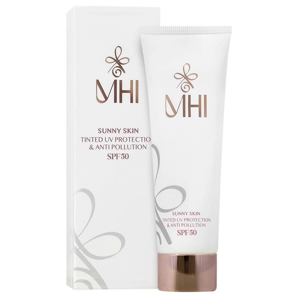 ضد آفتاب رنگی محافظ پوست مدل Sunny Skin با SPF50  ام اچ آی | MHI SPF50 Sunny Skin Tinted UV Protection and Anti Pollution