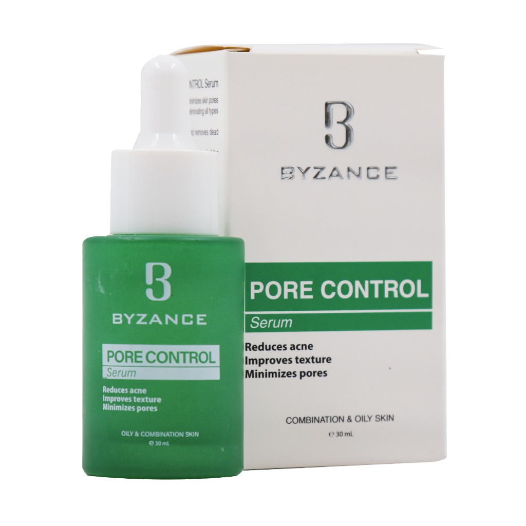 سرم کوچک کننده منافذ مناسب پوست های چرب و مستعد جوش بیزانس | Byzance Pore Control Serum