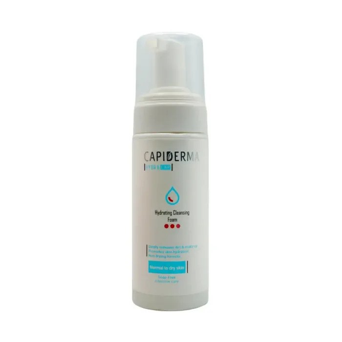 فوم شستشوی پوست خشک مدل هیدرا کپ کپیدرما |  capiderma Hydra Cap Hydrating Cleansing Foam
