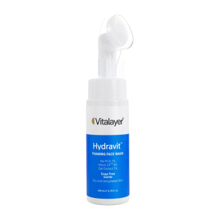فوم شستشو مدل Hydravit مناسب پوست خشک و دهیدراته ویتالیر | Vitalayer Hydravit Foaming Face Wash For Dry And Dehydrated