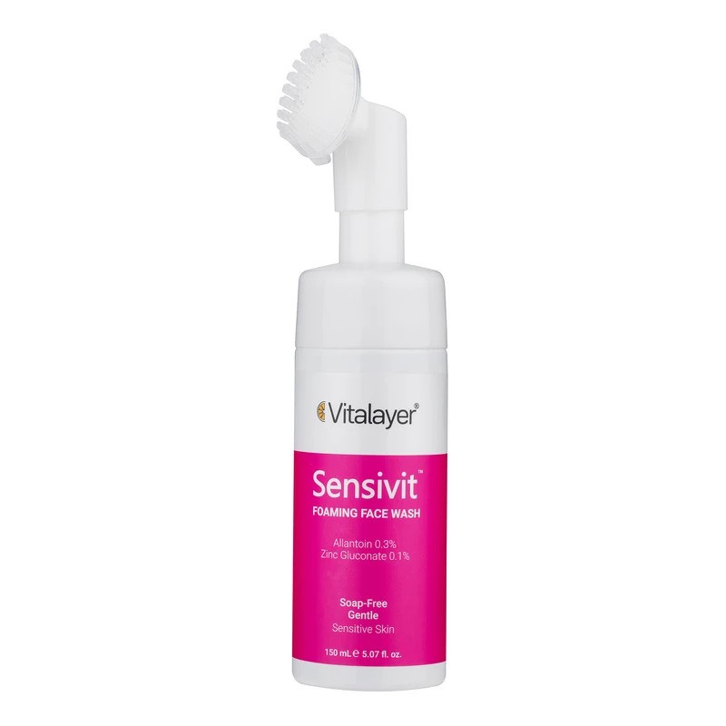فوم پاک کننده صورت مدل سنسی ویت مناسب پوست حساس ویتالیر | Vitalayer Sensivit Fece Foaming Wash For Sensitive Skins