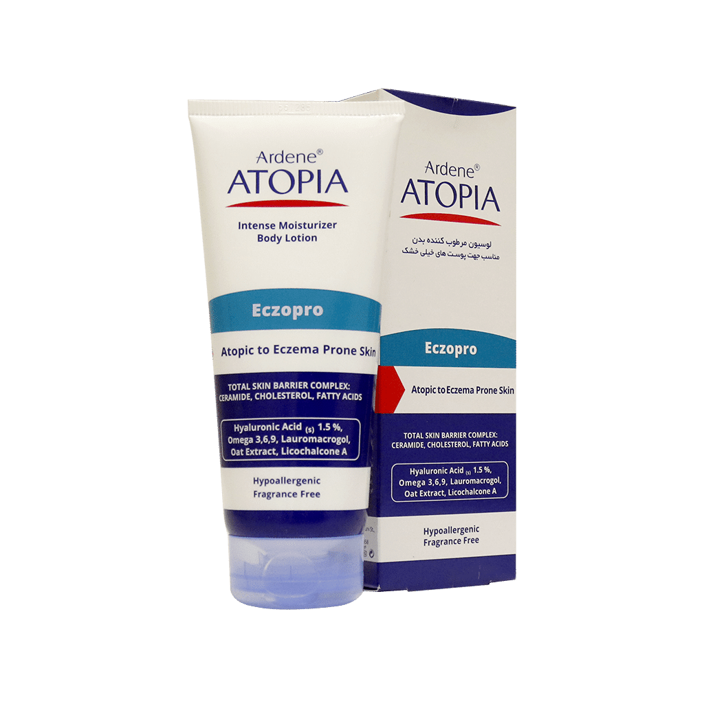 لوسیون مرطوب کننده بدن آتوپیا مناسب پوست خیلی خشک آردن | Atopia Ardene Intense Moisturizer Body Lotion Atopic to Eczema Prone Skin
