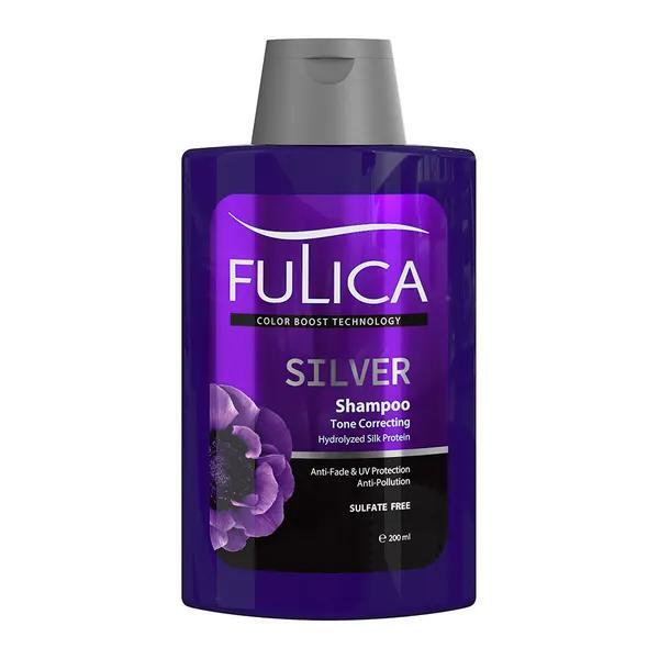 شامپو ضد زردی فاقد سولفات مو فولیکا | FULICA Silver Tone Correcting Shampoo